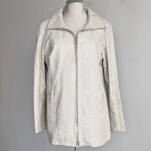 Vintage Danier Cream Leather Jacket